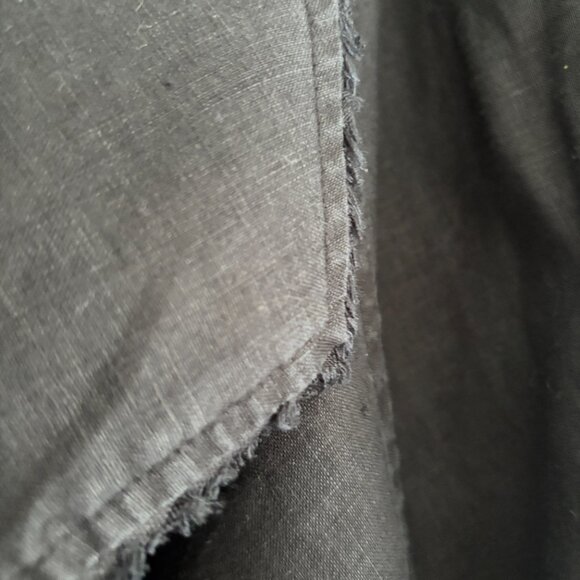 Tommy Bahama Long Open Women’s Black Vest - 100% Linen - Picture 5 of 8